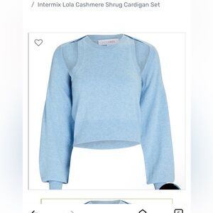 INTERMIX Light Blue Cashmere Sweater
